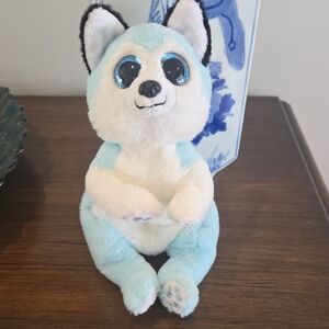 Ty Beanie Boos Skylar Thunder Plush Blue And White Stuffed Animal